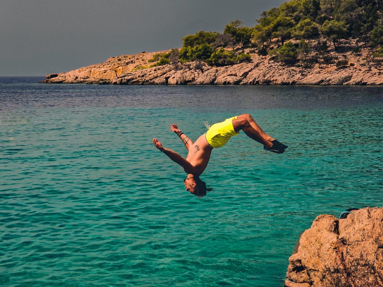 Ibiza Backflip into See